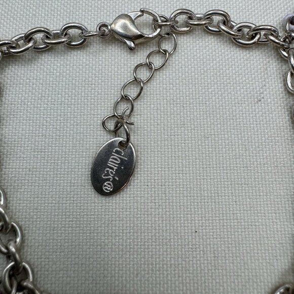 Claire’s Eiffel Tower Charm Bracelet Multicolor Paris Theme Adjustable Jewelry - Picture 2 of 8